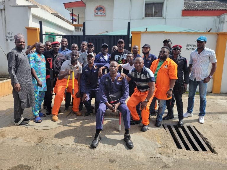 Enforcement of Sagging Cables in and around Lagos Metropolis by Team LASIMRA
